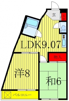 アップルビルの間取り図