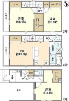 Kolet川口芝塚原の間取り図