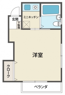 石原ハイツの間取り図