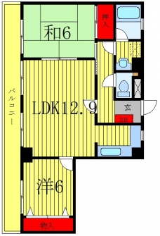 サントル田端１丁目の間取り図