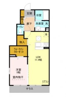 サングランドソレイユBの間取り図