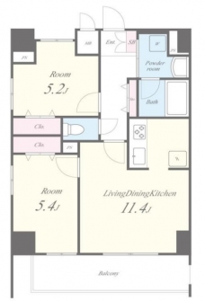 リーフガーデン東日暮里の間取り図