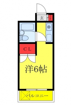 シティフラット25の間取り図