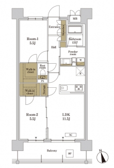 RJRプレシア川口の間取り図