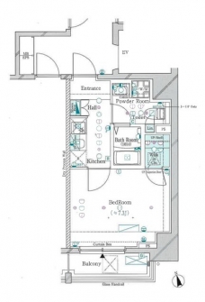 ガリシア大塚駅前の間取り図