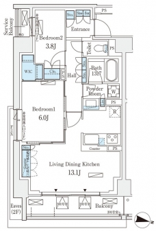 ロイヤルパークス赤羽サウス の間取り図