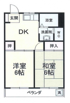 ドミール東浦和の間取り図