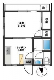 セジュール好彩の間取り図