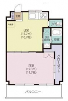 並木コーワハイツの間取り図