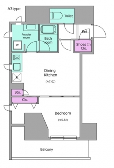 レジディア文京本郷Ⅳの間取り図