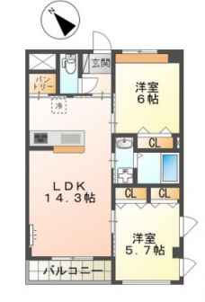 ｓｕｎｓｈｉｎｅ　ｒｅｓｉｄｅｎｃｅの間取り図
