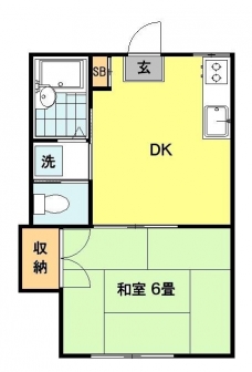 西田荘の間取り図