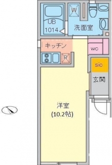 ルーナクレシェンテ早稲田の間取り図