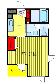 ノーザンハウスの間取り図