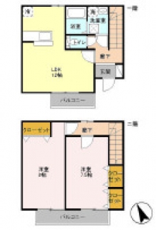 セピアコートの間取り図