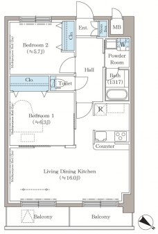 ステラテラスの間取り図