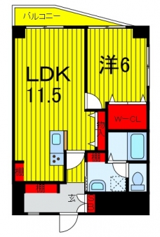 ライオンズマンション田端の間取り図