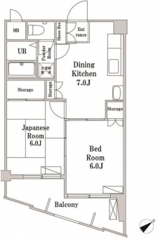 旭泉マンションの間取り図