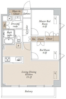 ＨＦ東尾久レジデンスの間取り図