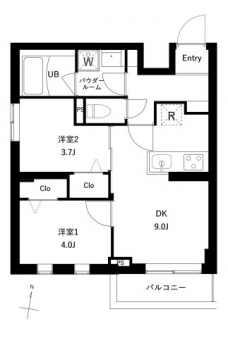 プレセダン千駄木の間取り図