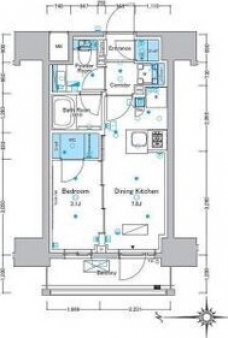 ルフォンプログレ浅草入谷の間取り図