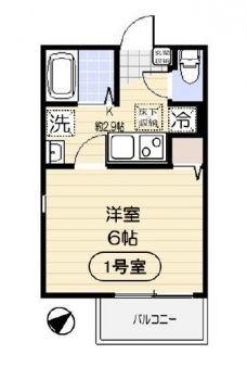 サウステラス蕨の間取り図