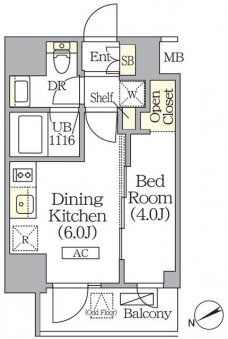 ジオエント町屋の間取り図