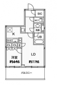 ドゥーエ大宮の間取り図