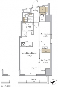 アーバネックス駒込の間取り図