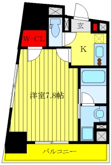 パークキューブ新板橋の間取り図