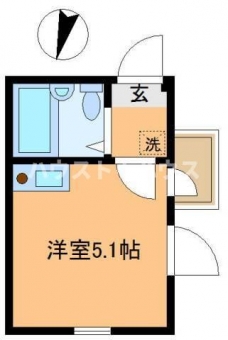 シャンティ北千住の間取り図