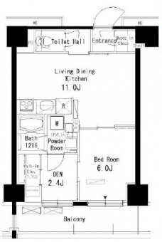 パークアクシス板橋本町弐番館の間取り図
