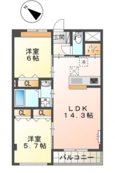 ｓｕｎｓｈｉｎｅ　ｒｅｓｉｄｅｎｃｅの間取り図