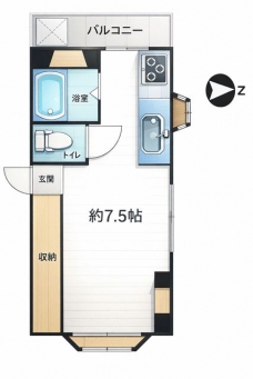 山洪ビルの間取り図
