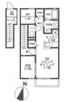 ドミール西台の間取り図