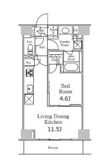 レジディア千駄木の間取り図