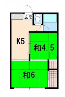武山マンションの間取り図