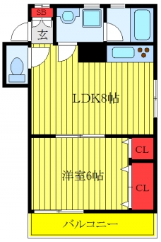 メゾン島田の間取り図