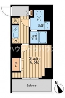 プルス上十条の間取り図