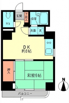 サンフィールド町屋の間取り図