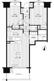 スターフィールド浦和常盤の間取り図