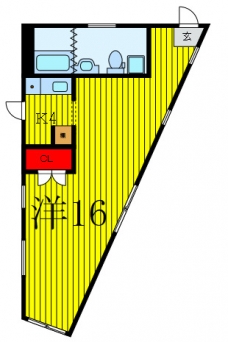 Vene富久の間取り図