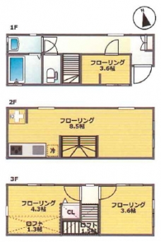 グランド水道２丁目戸建の間取り図