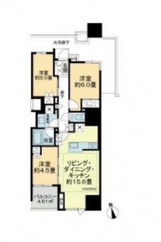 Ｂｒｉｌｌｉａ山手動坂グランスイートの間取り図