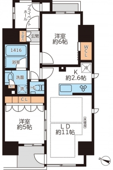 グランカーサ本駒込の間取り図