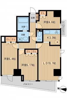 ＫＤＸレジデンス千駄木の間取り図