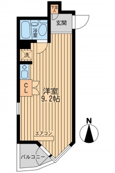 コモド駒込ハイツの間取り図
