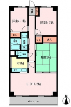 ラトゥール戸田の間取り図