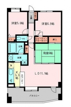 コスモ志村坂上パークビューの間取り図