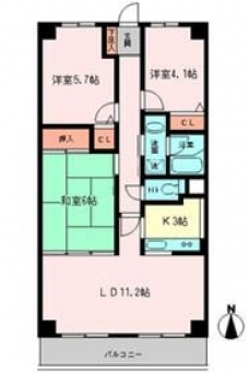 ラトゥール戸田の間取り図